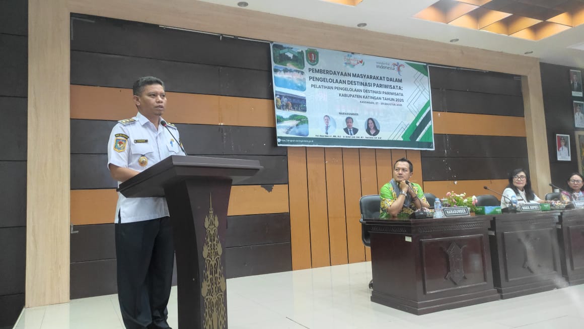 Wakil Bupati Katingan, Firdaus, saat memberikan sambutan.