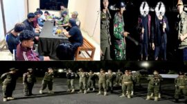 Satpol PP Barito Utara bersama Babinsa dan Bhabinkamtibmas melaksanakan patroli gabungan (ist) 